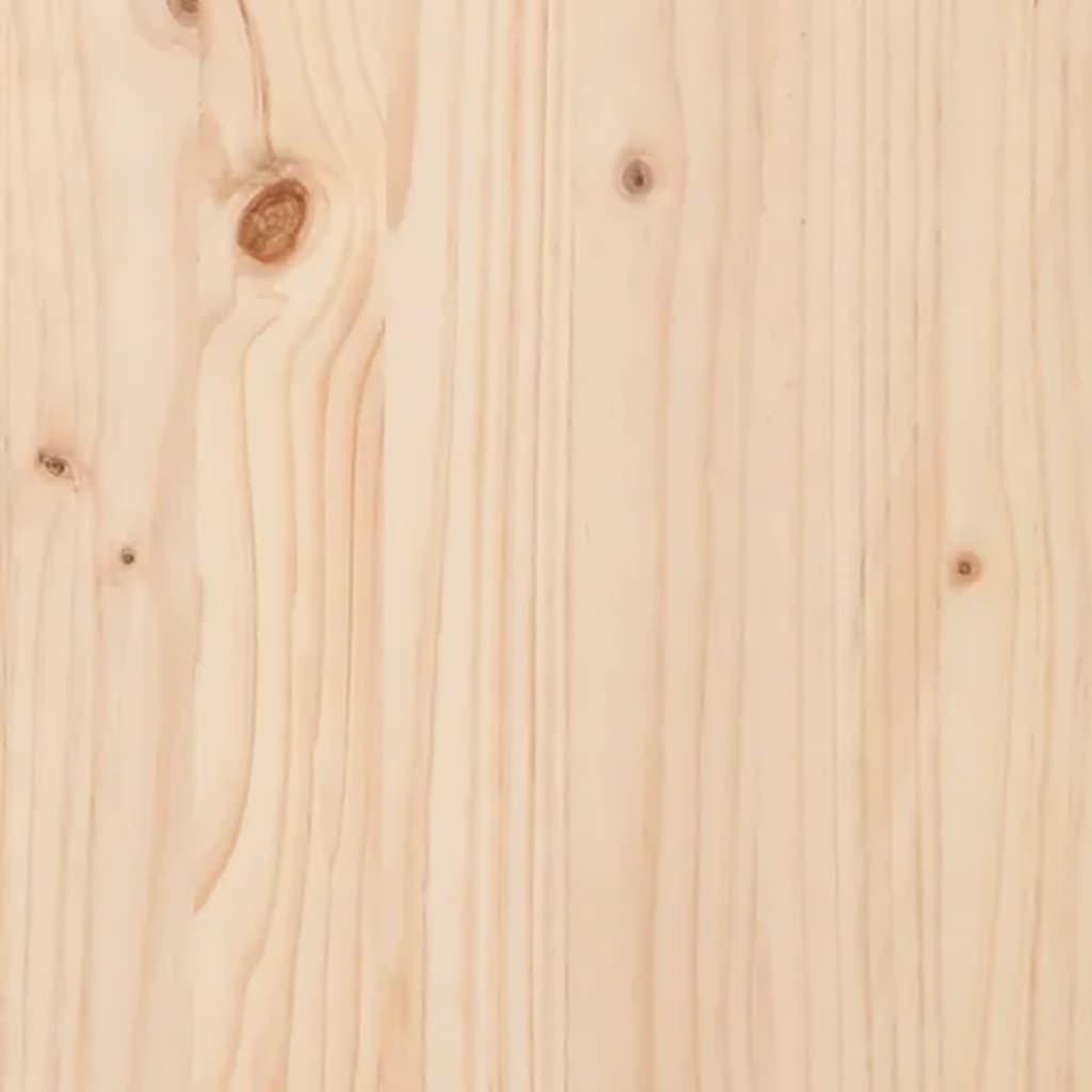 Bed Headboard 105.5x4x100 cm Solid Pine Wood