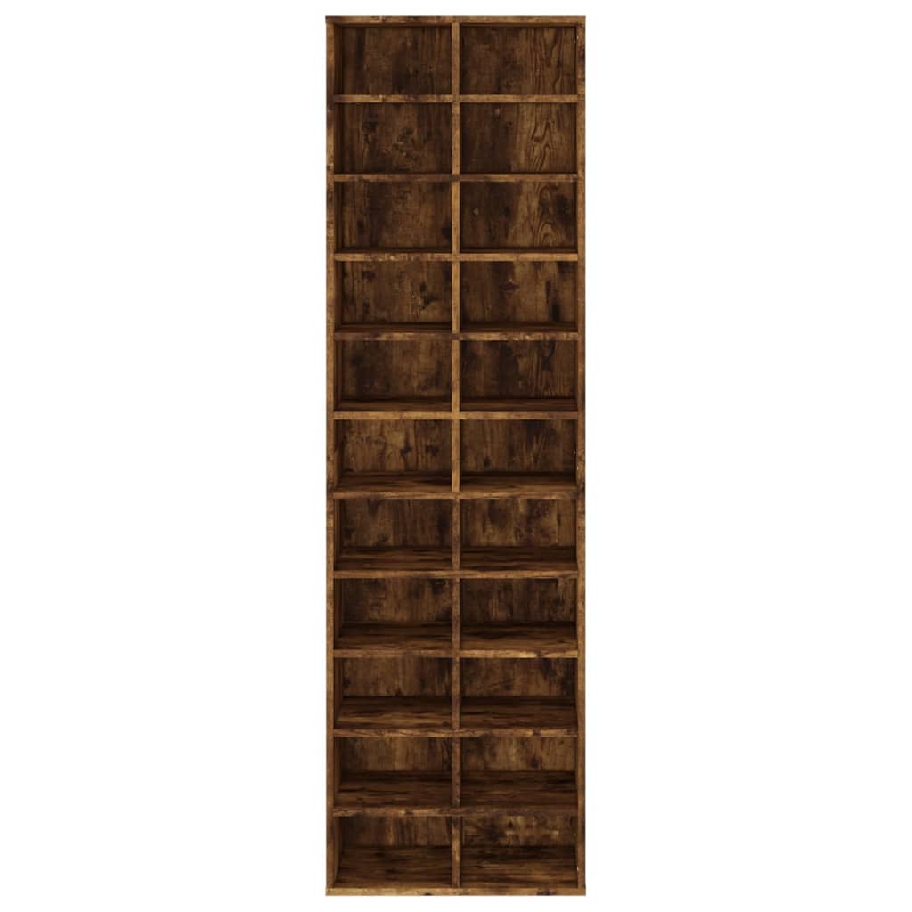 Modern Wooden Large Open Shoe Storage Cabinet Unit With 22 Compartments