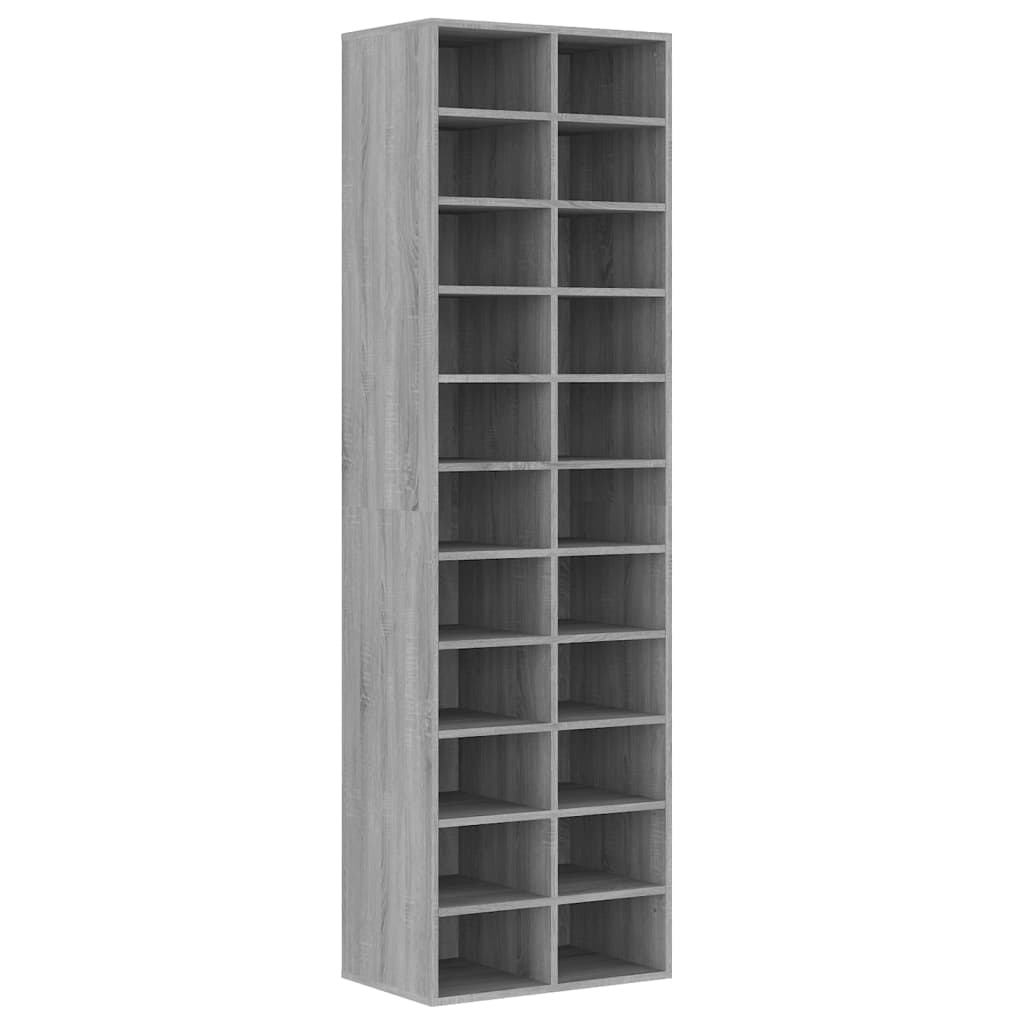 Modern Wooden Large Open Shoe Storage Cabinet Unit With 22 Compartments