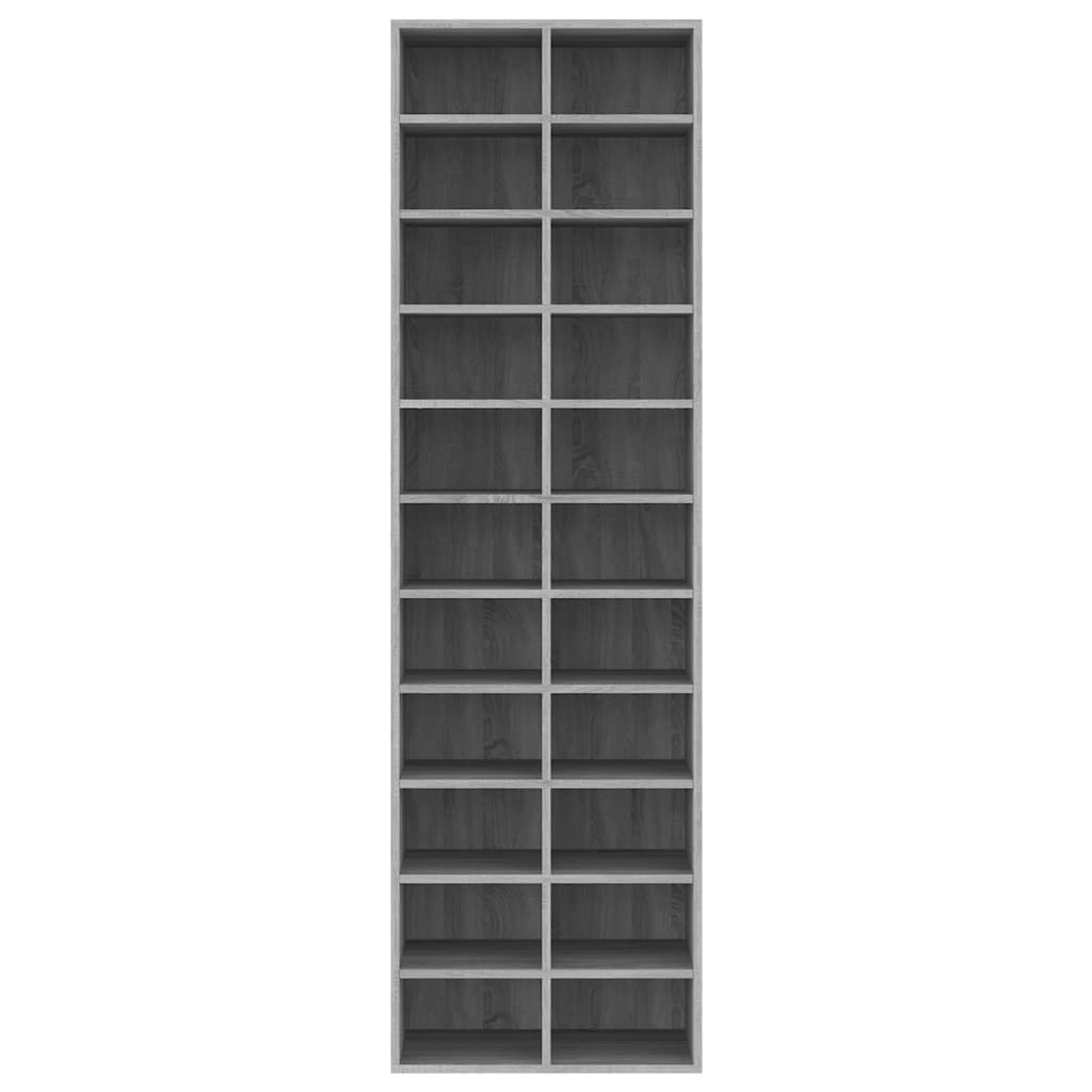 Modern Wooden Large Open Shoe Storage Cabinet Unit With 22 Compartments