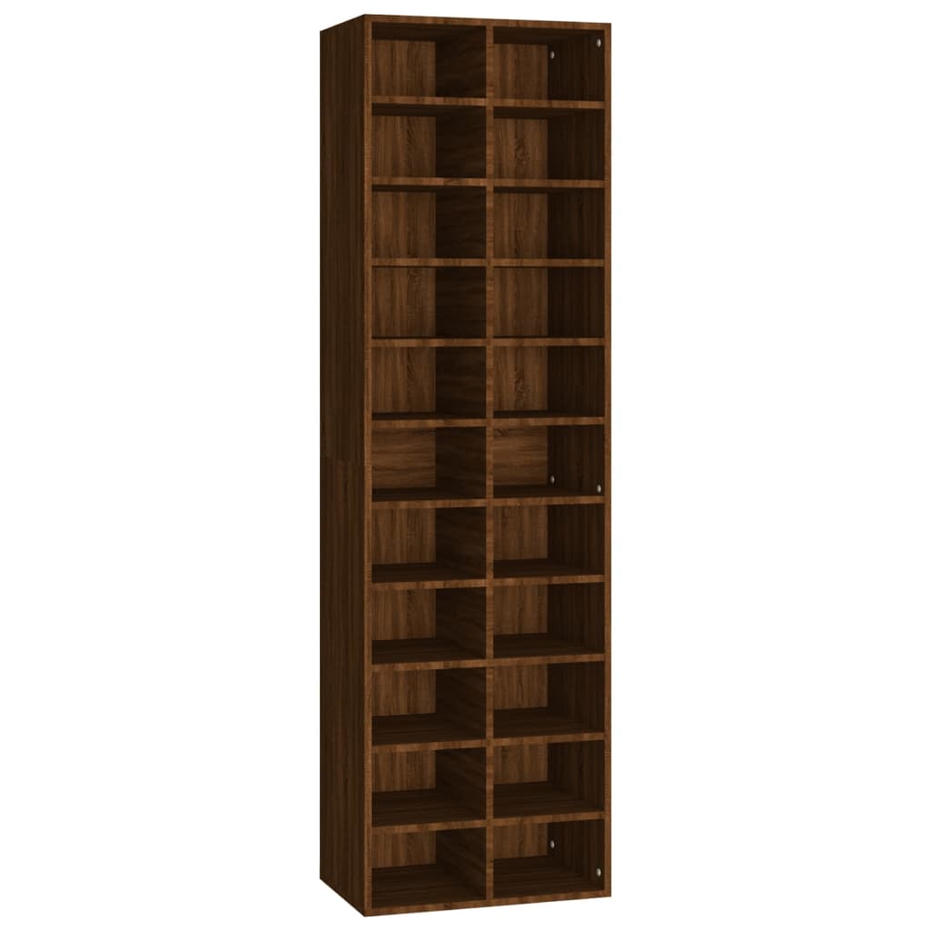 Modern Wooden Large Open Shoe Storage Cabinet Unit With 22 Compartments