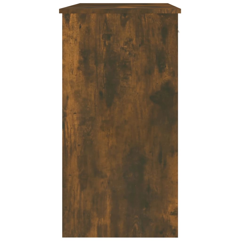 Desk Smoked Oak 80x40x75 cm Engineered Wood