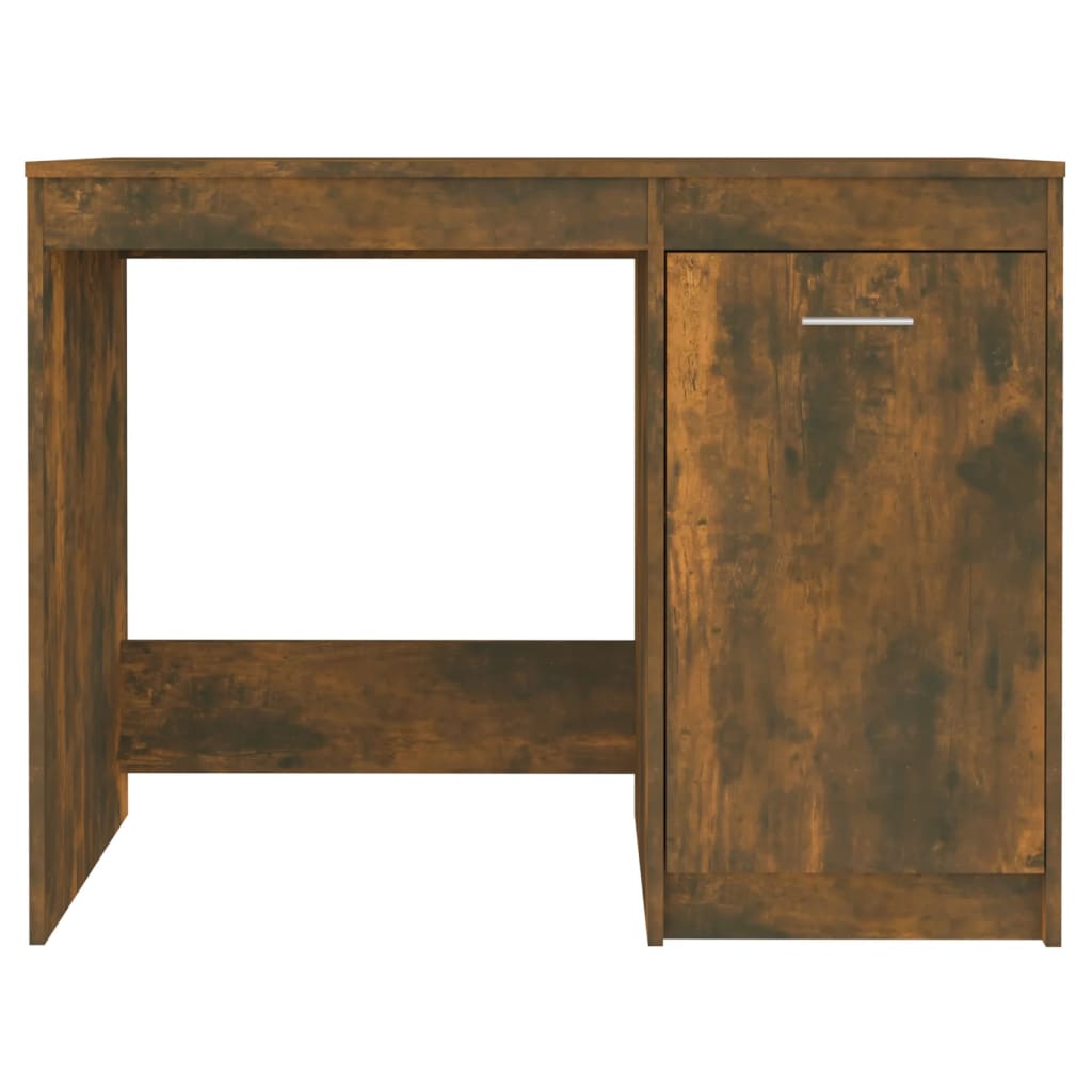 Modern Wooden Home Office Computer Desk Table With Storage Cupboard Wood