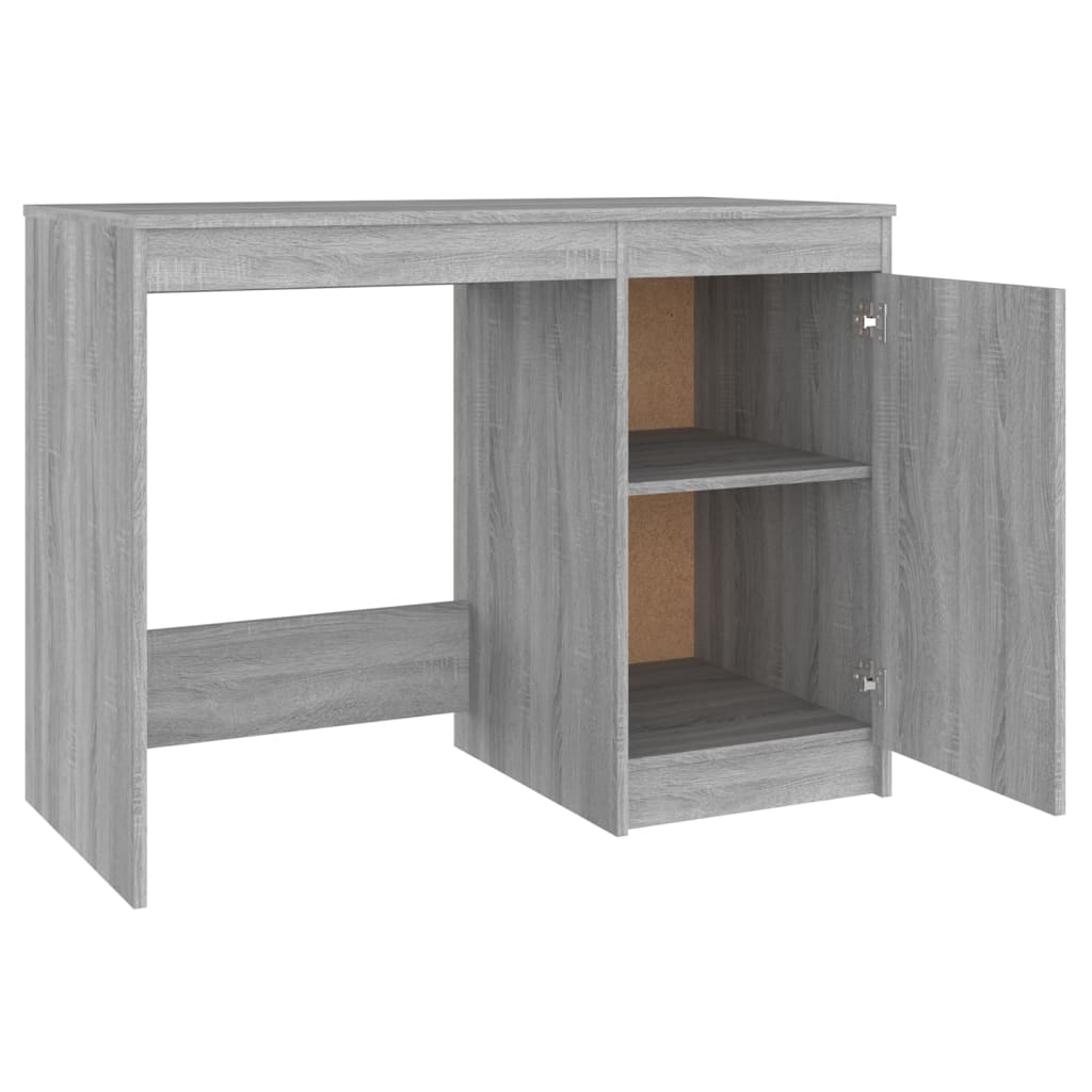 Modern Wooden Home Office Computer Desk Table With Storage Cupboard Wood