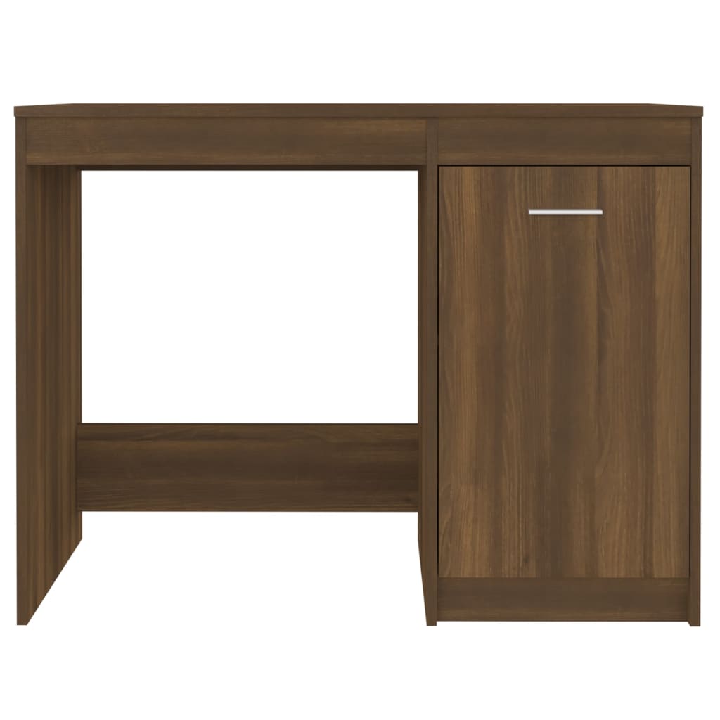 Modern Wooden Home Office Computer Desk Table With Storage Cupboard Wood