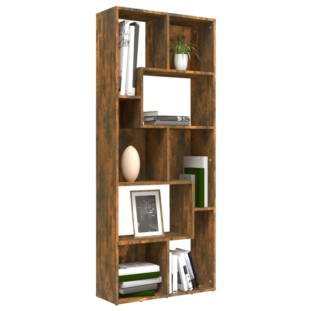 Modern Wooden Tall Open Bookcase Book Storage Cabinet Shelving Storage Display