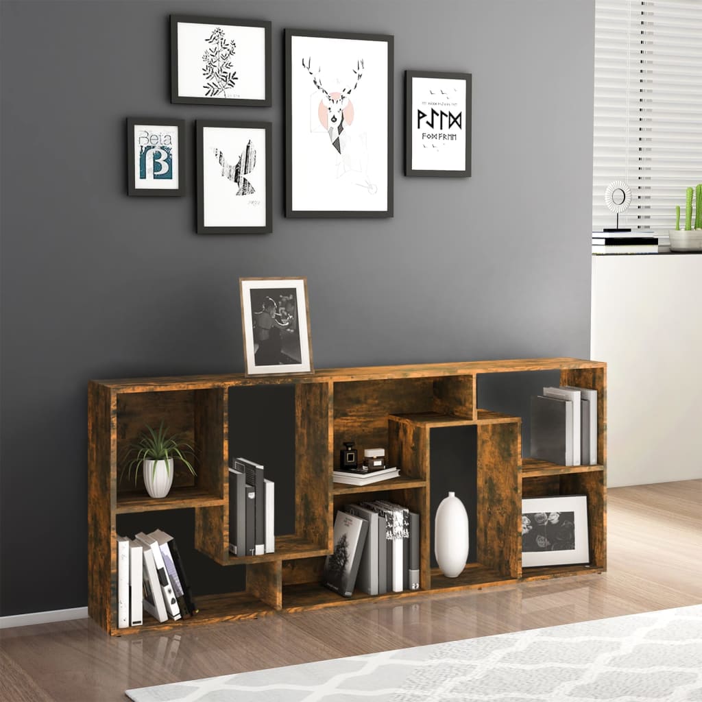 Modern Wooden Tall Open Bookcase Book Storage Cabinet Shelving Storage Display