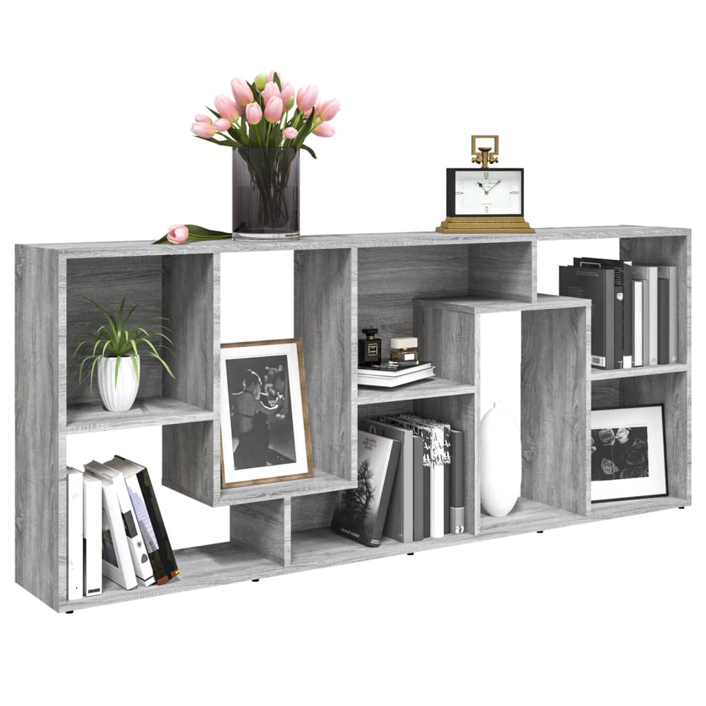 Modern Wooden Tall Open Bookcase Book Storage Cabinet Shelving Storage Display