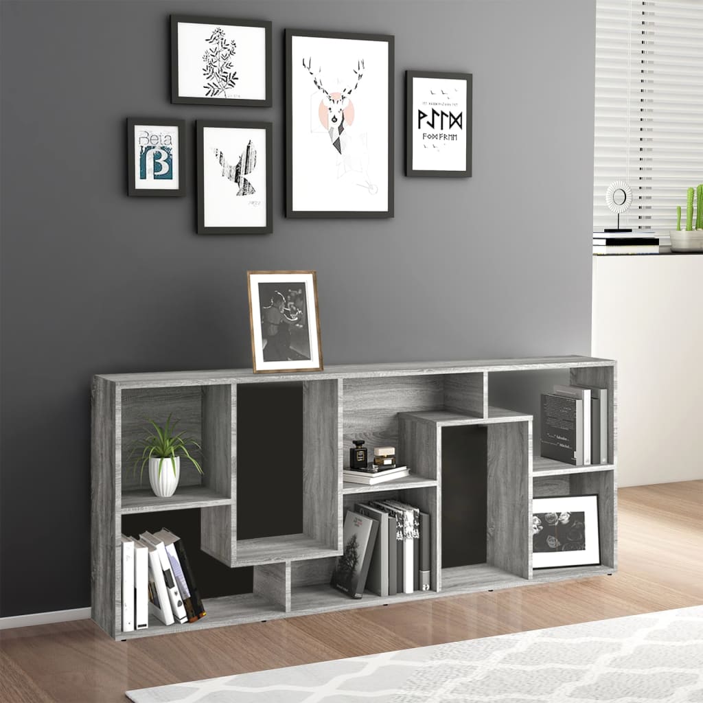 Modern Wooden Tall Open Bookcase Book Storage Cabinet Shelving Storage Display