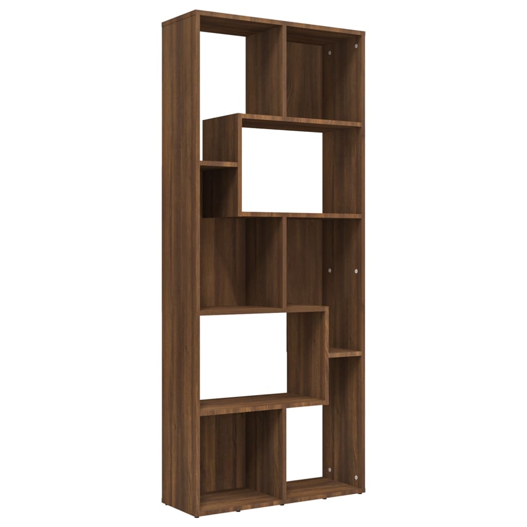 Modern Wooden Tall Open Bookcase Book Storage Cabinet Shelving Storage Display