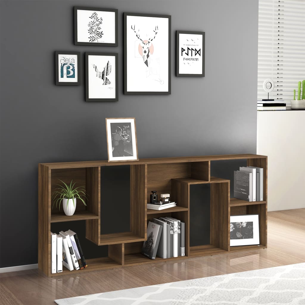 Modern Wooden Tall Open Bookcase Book Storage Cabinet Shelving Storage Display