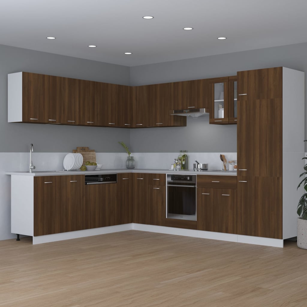 Modern Wooden Wall Mounted 2 Door Kitchen Storage Cabinet Unit