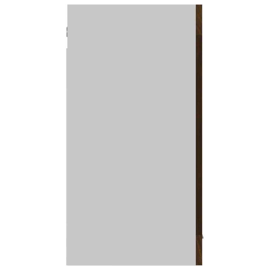Modern Wooden 2 Door Hanging Glass Wall Mounted Kitchen Storage Cabinet Unit