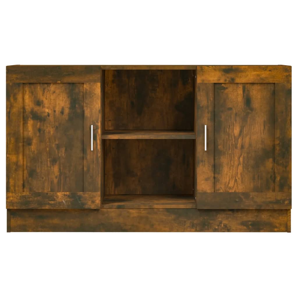 Sideboard Smoked Oak 120x30.5x70 cm Engineered Wood