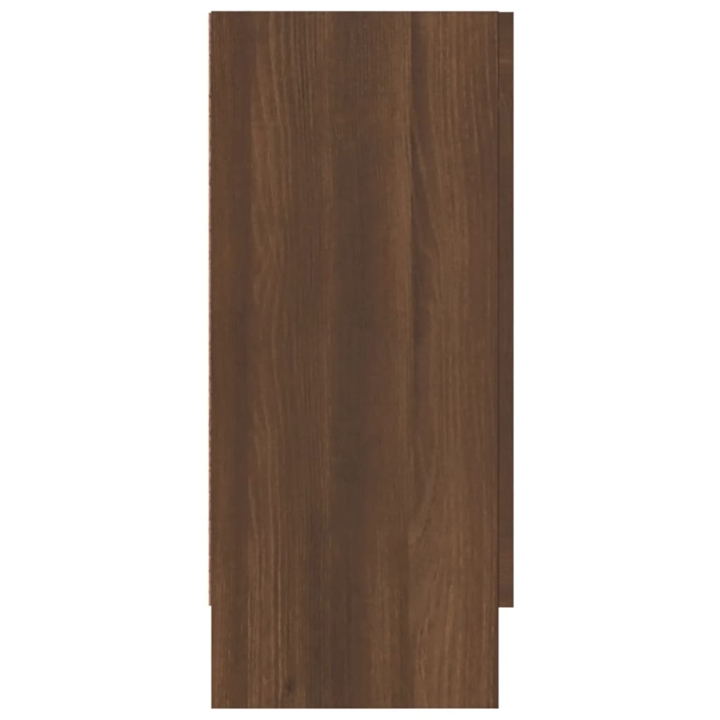 Modern Wooden Vitrine Storage Cabinet Unit With Glass Doors Glazed Display Wood