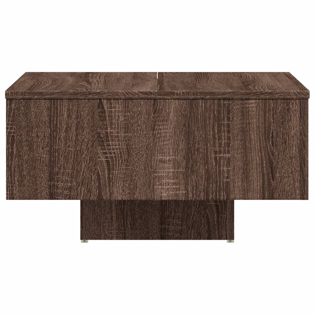 Coffee Table Brown Oak 60x60x31.5 cm Engineered Wood