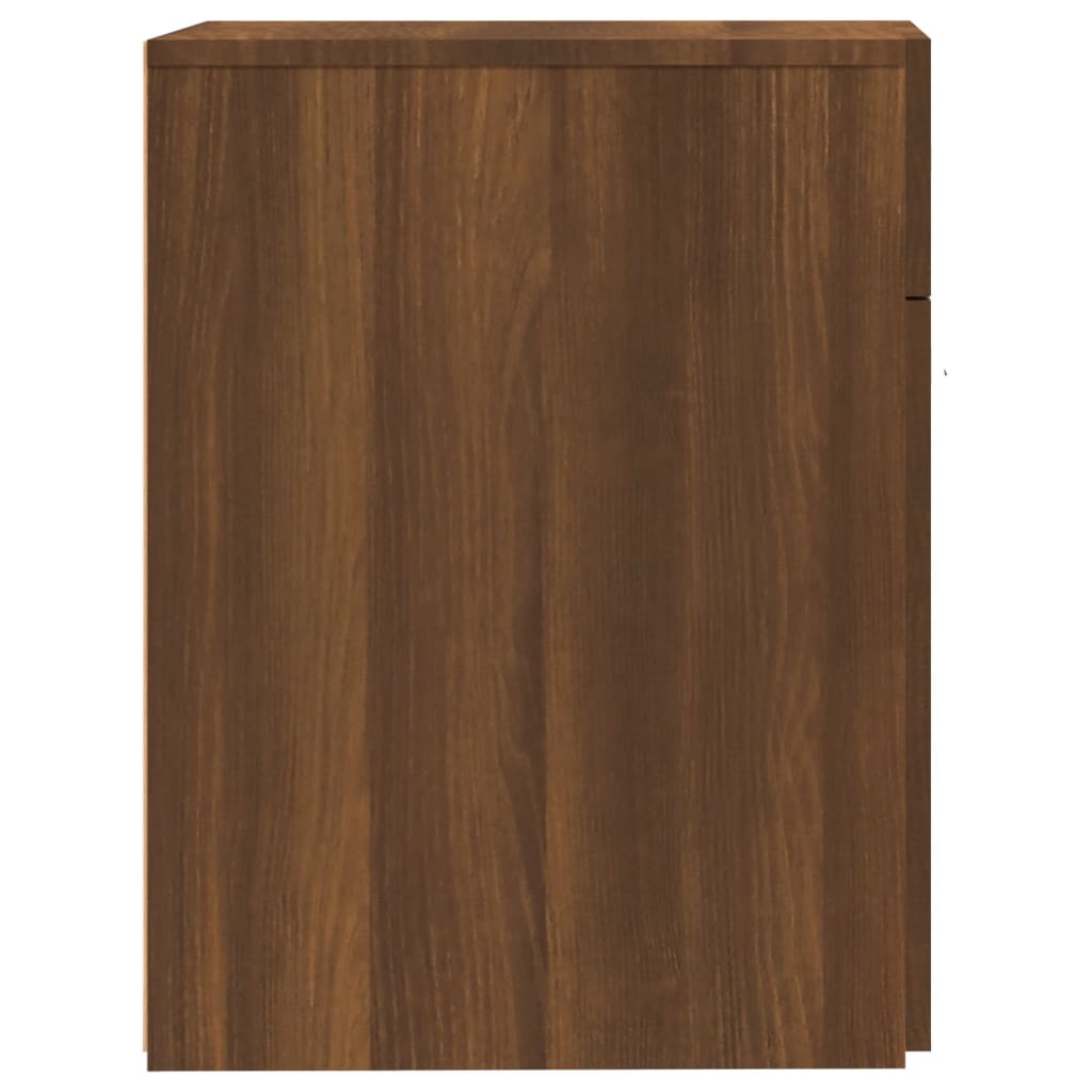 Apothecary Cabinet Brown Oak 20x45.5x60 cm Engineered Wood