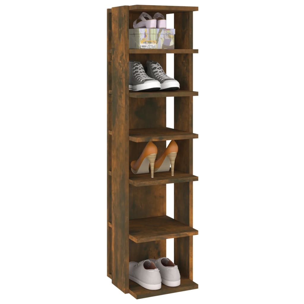 Modern Wooden 2pcs Open Shoe Storage Cabinet Wood Trainer Organiser Units