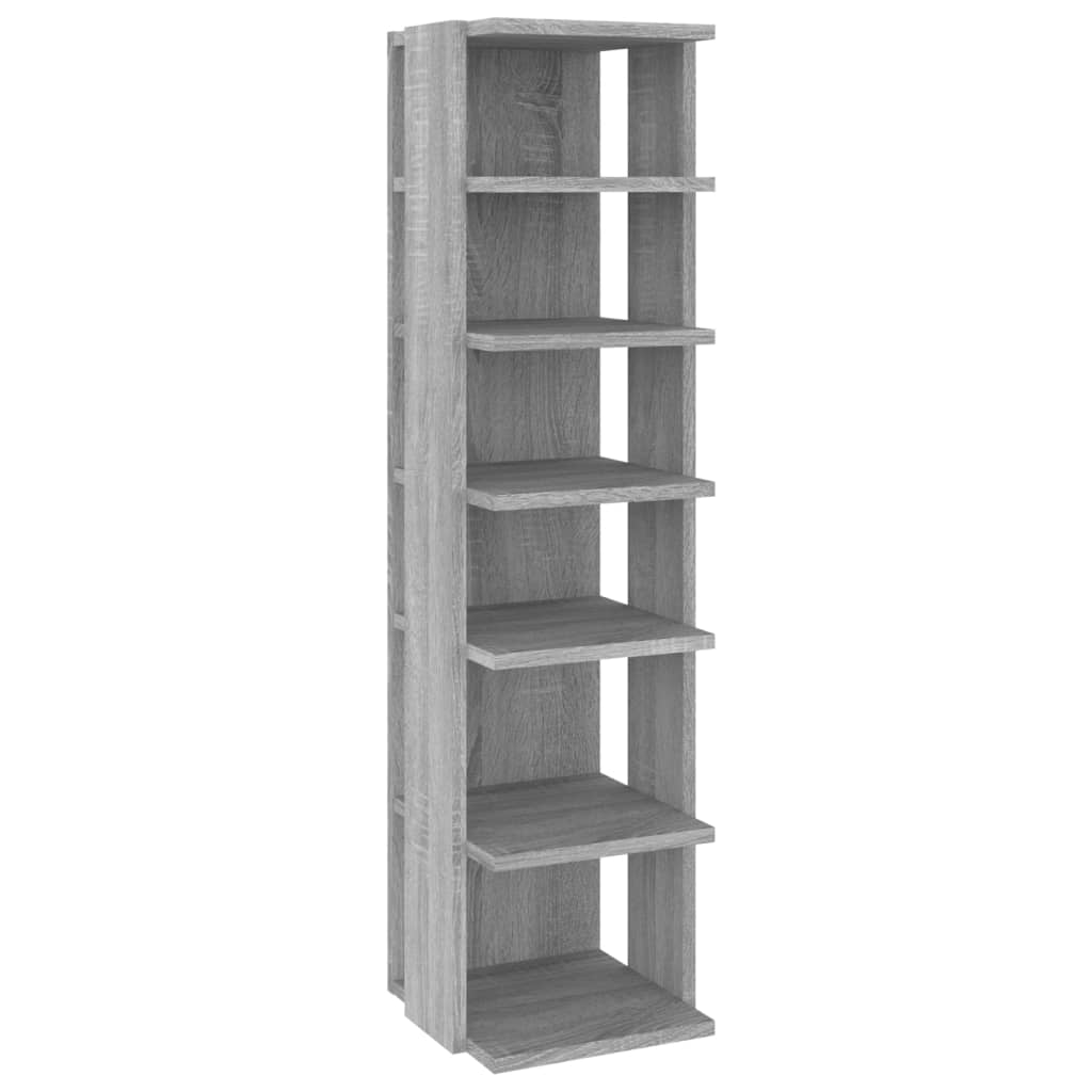 Modern Wooden 2pcs Open Shoe Storage Cabinet Wood Trainer Organiser Units