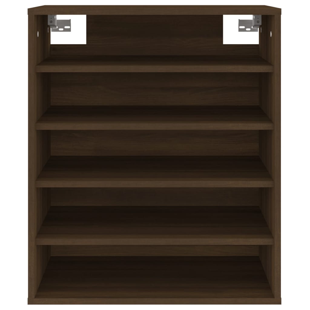 Shoe Cabinet Brown Oak 60x35x70 cm Engineered Wood