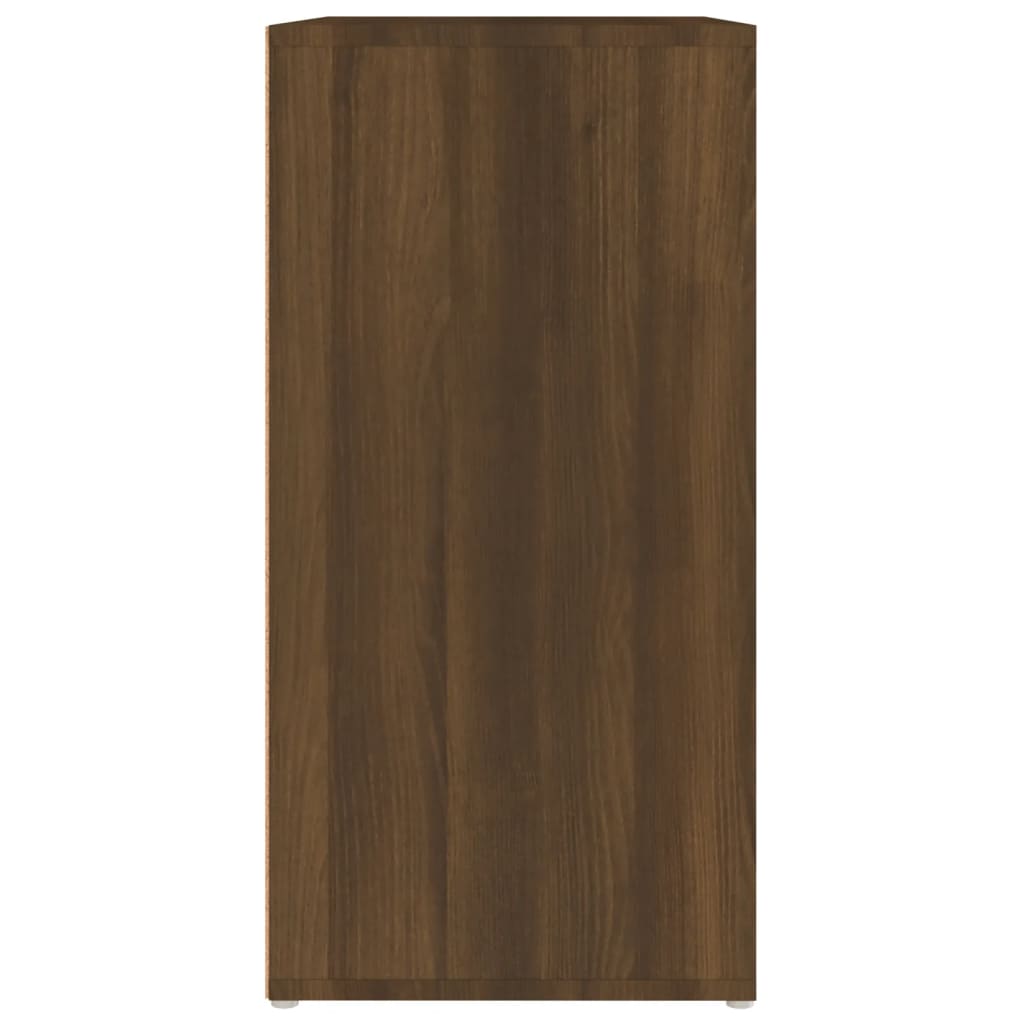 Shoe Cabinet Brown Oak 60x35x70 cm Engineered Wood