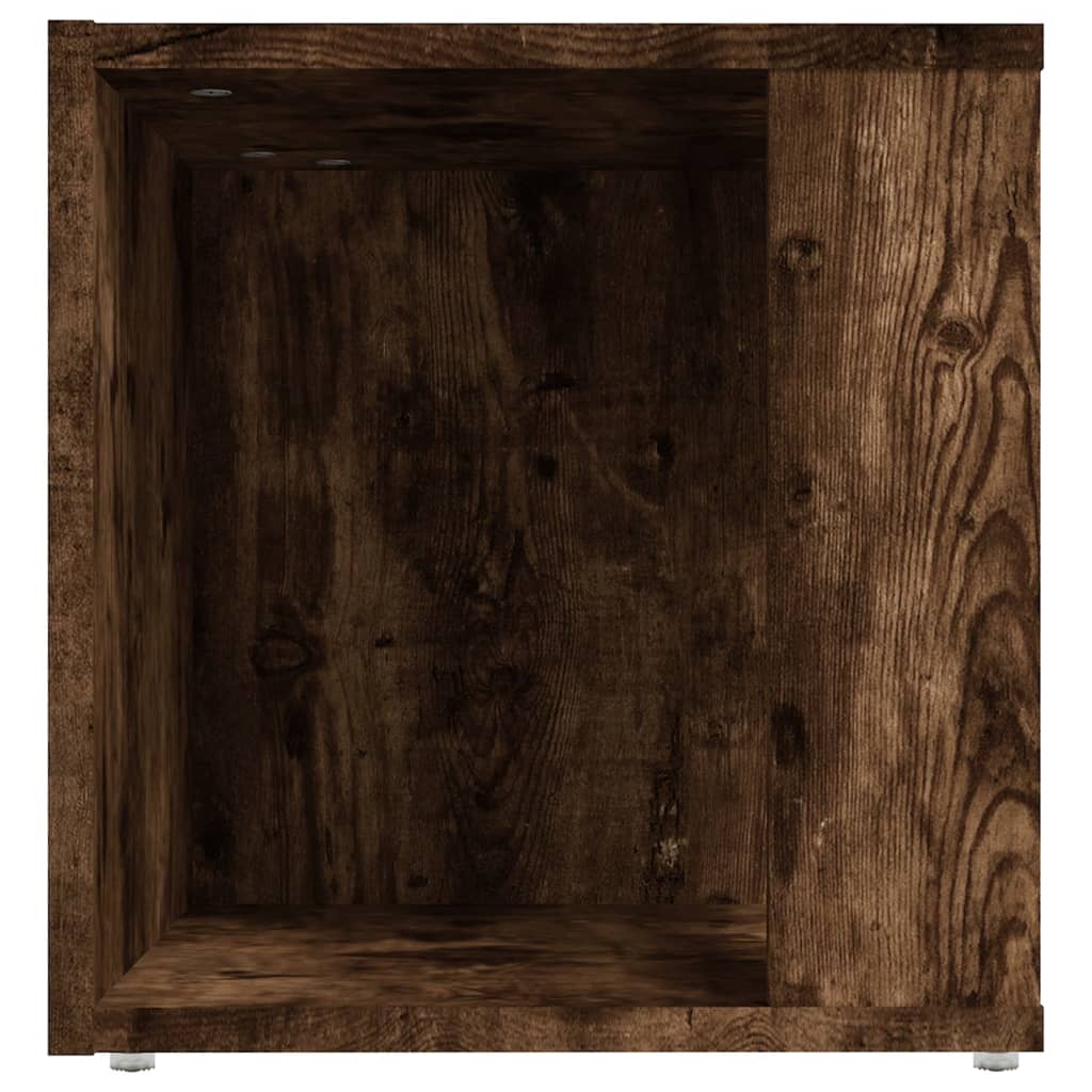 Side Table Smoked Oak 33x33x34.5 cm Engineered Wood