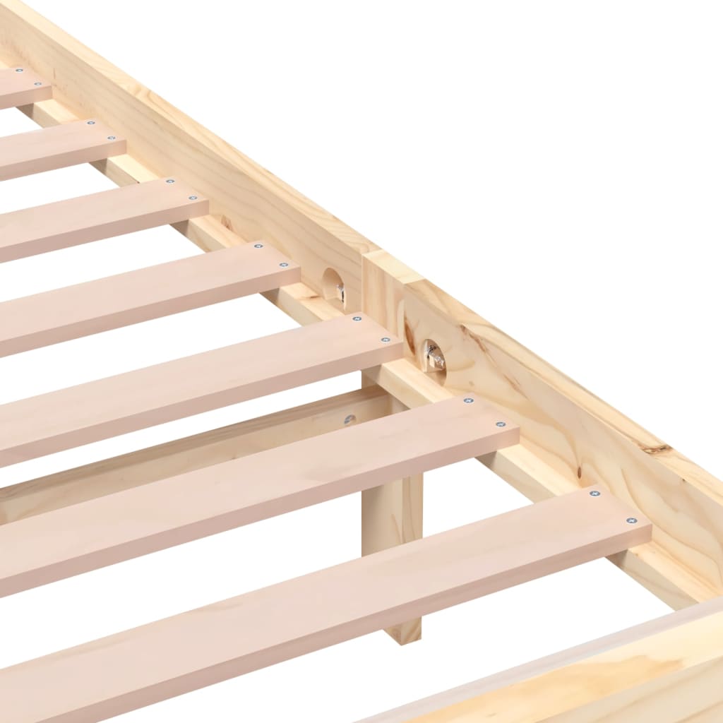 Bed Frame without Mattress King Size Solid Wood