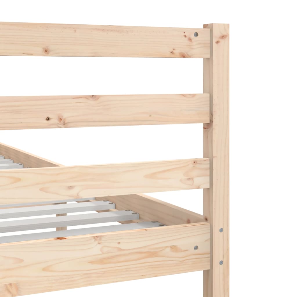 Bed Frame without Mattress 135x190 cm Double Double Solid Wood