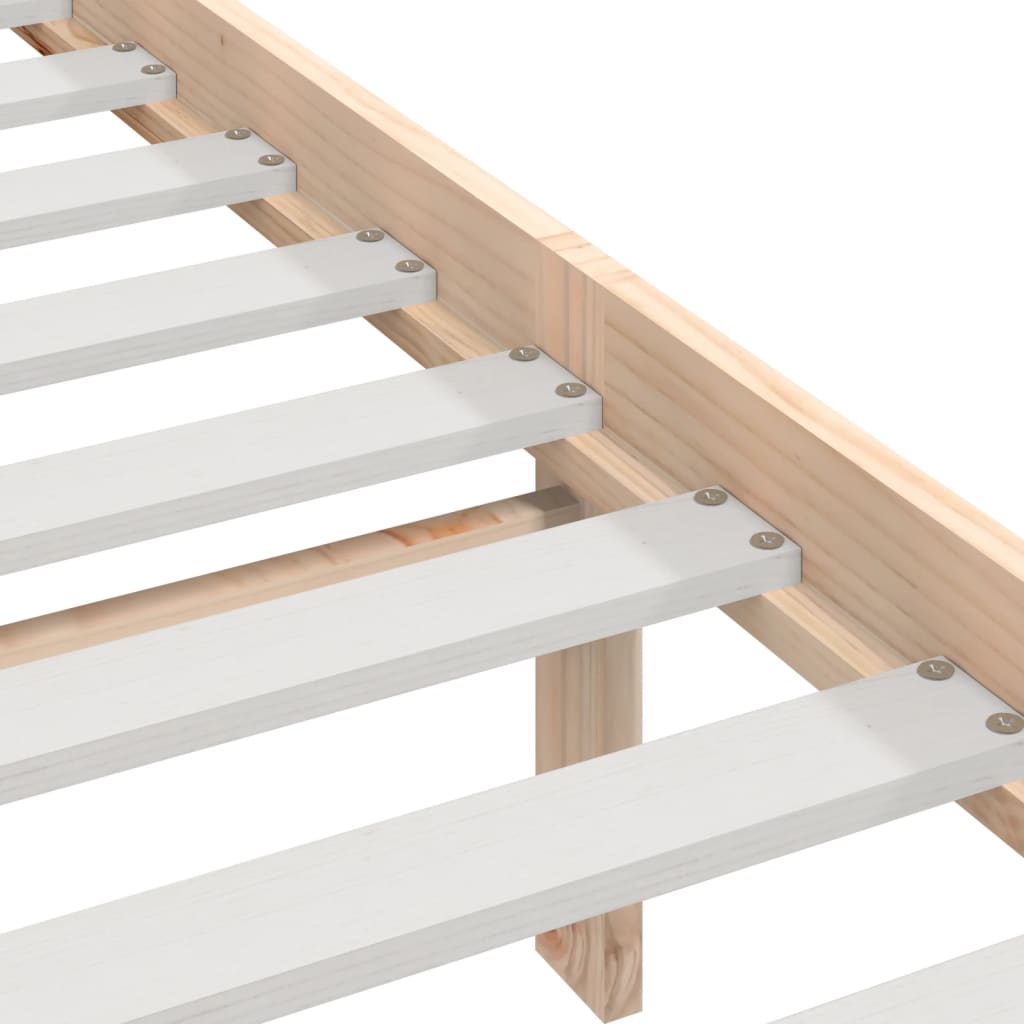Bed Frame without Mattress 150x200 cm King Size King Size Solid Wood