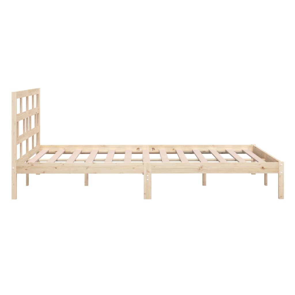 3101218 vidaXL Bed Frame without Mattress Solid Wood 140x200 cm (810017+814194)