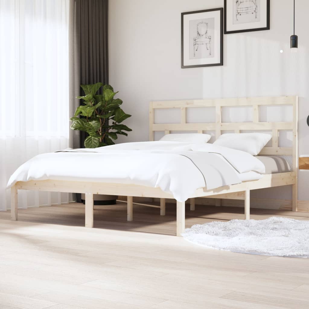 Bed Frame without Mattress Super King Solid Wood