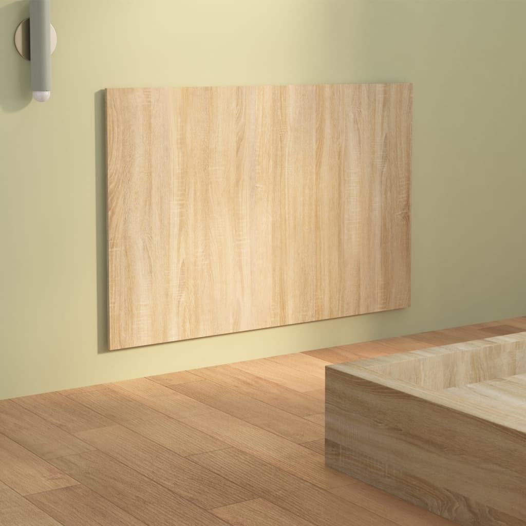 Bed Headboard Sonoma Oak 120x1.5x80 cm Engineered Wood