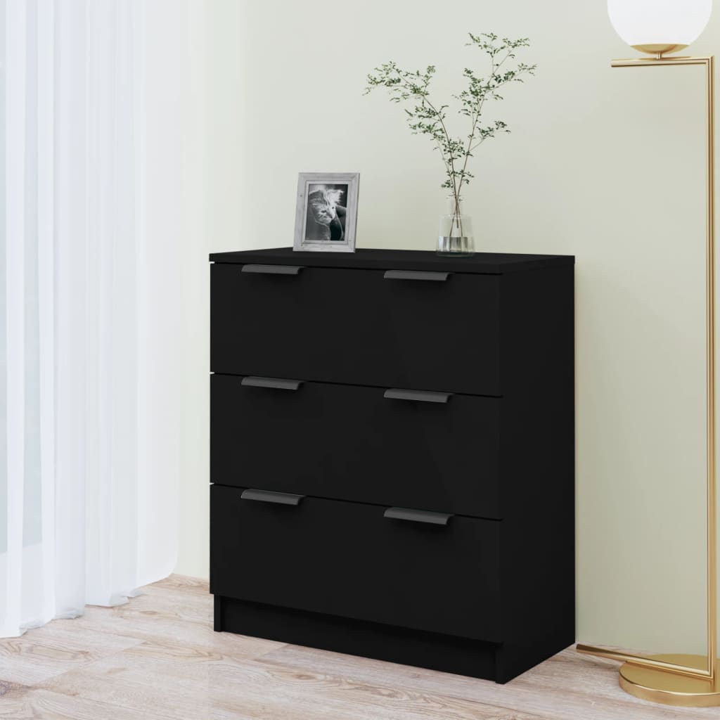 Sideboard Black 60x30x70 cm Engineered Wood