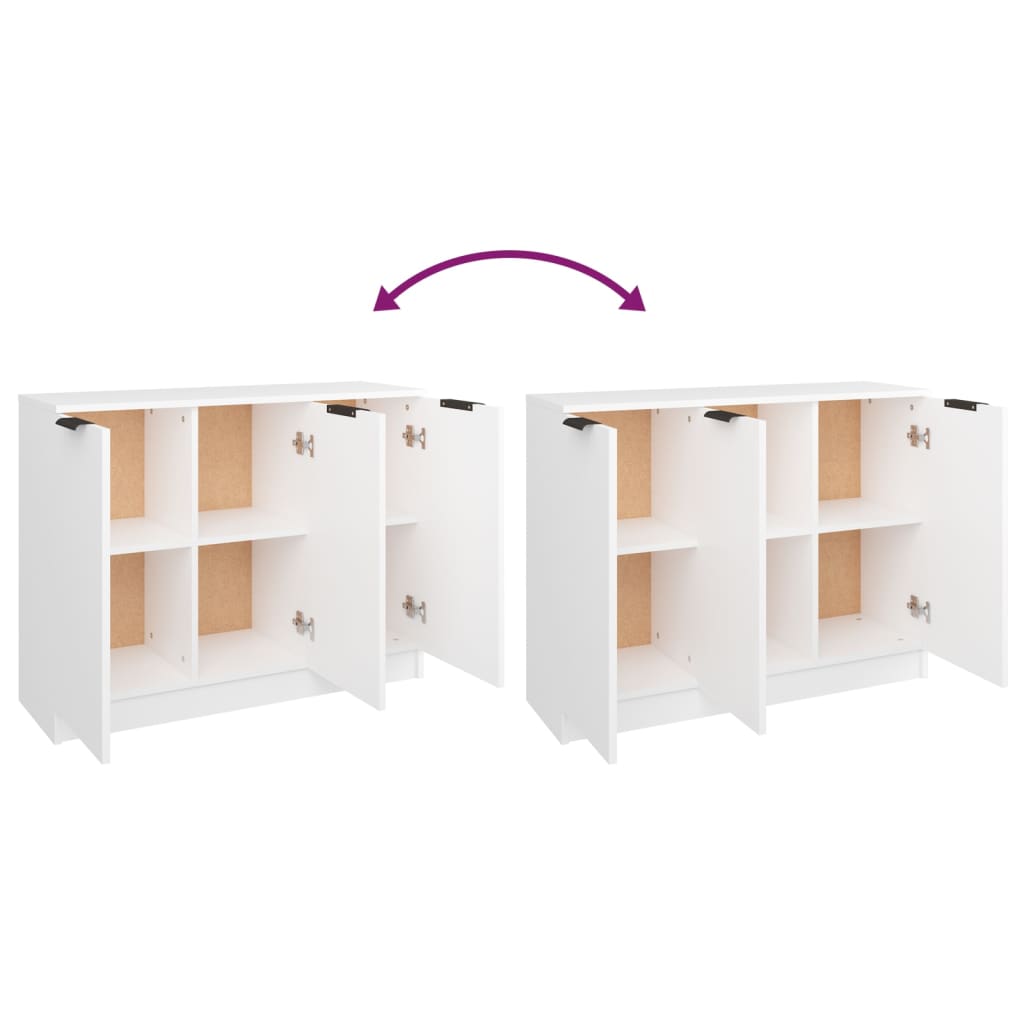 Modern Wooden 3 Door Sideboard Storage Cabinet Wood Dining Room Unit