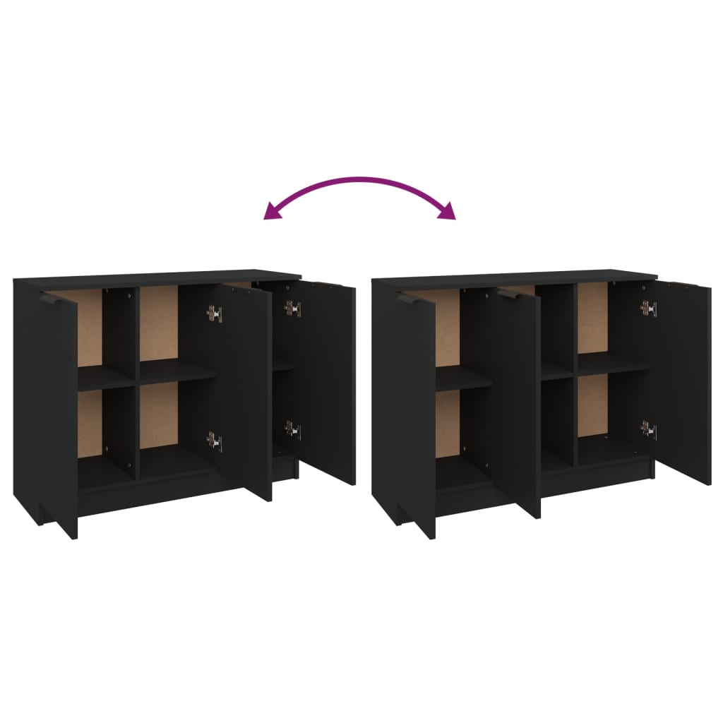 Modern Wooden 3 Door Sideboard Storage Cabinet Wood Dining Room Unit