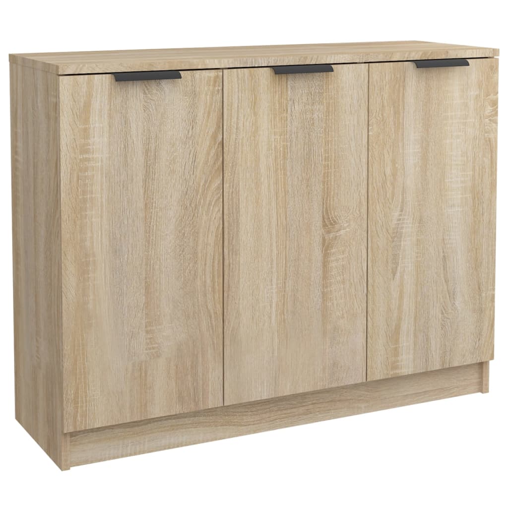 Modern Wooden 3 Door Sideboard Storage Cabinet Wood Dining Room Unit