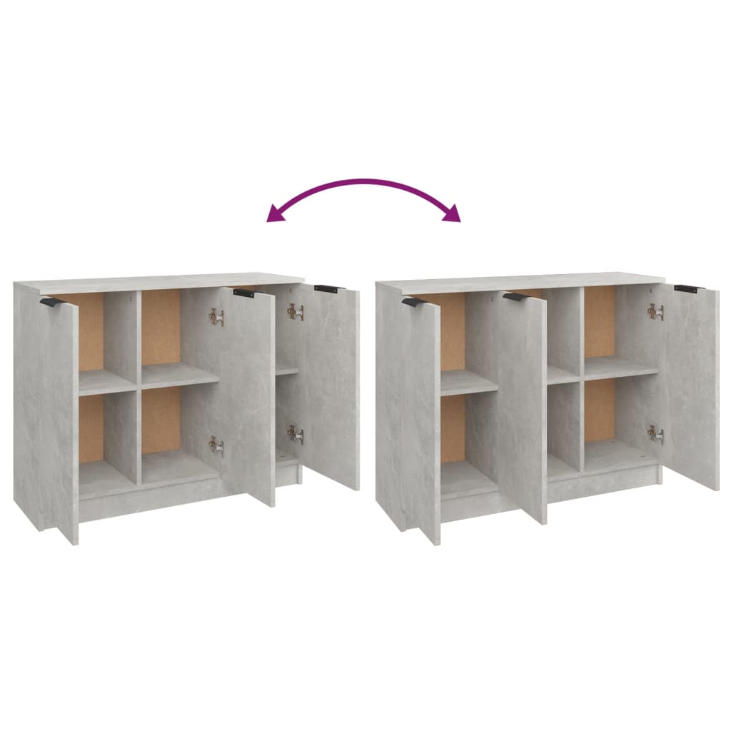 Modern Wooden 3 Door Sideboard Storage Cabinet Wood Dining Room Unit