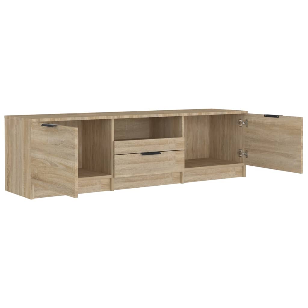 Modern Wooden 55 Inch TV Tele Stand Unit Cabinet With 3 Storage Drawers
