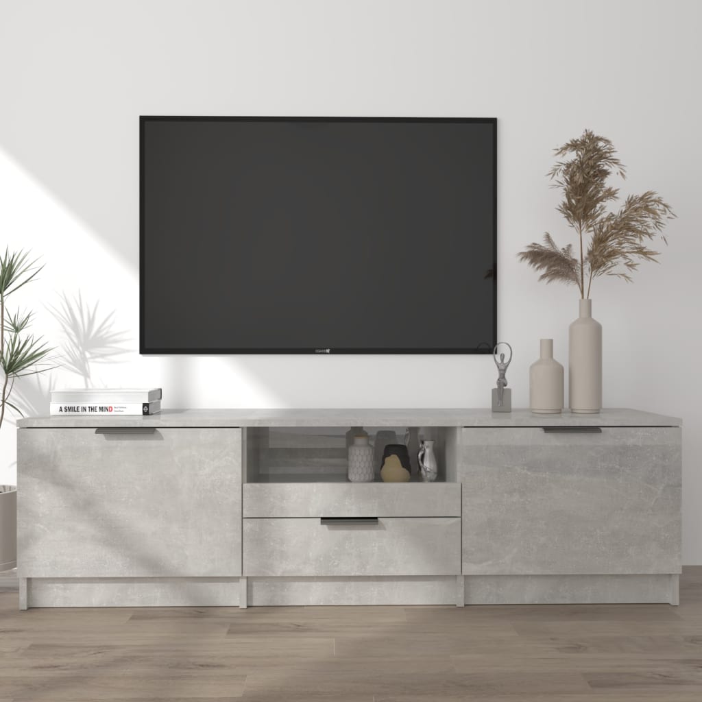 Modern Wooden 55 Inch TV Tele Stand Unit Cabinet With 3 Storage Drawers