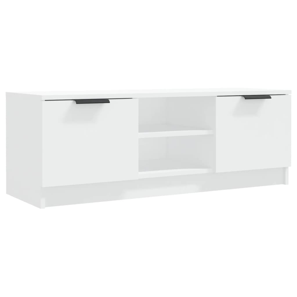 Modern Wooden 40 Inch TV Tele Stand Unit Cabinet With With 2 Doors & Open Shelves