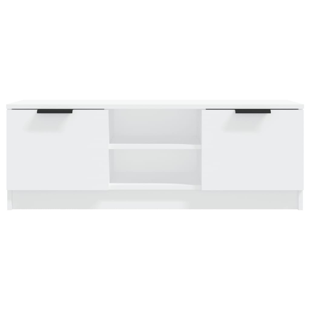 Modern Wooden 40 Inch TV Tele Stand Unit Cabinet With With 2 Doors & Open Shelves
