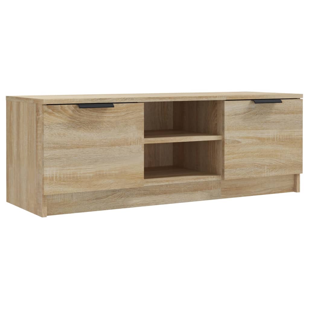 Modern Wooden 40 Inch TV Tele Stand Unit Cabinet With With 2 Doors & Open Shelves