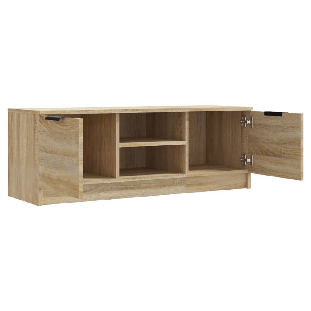 Modern Wooden 40 Inch TV Tele Stand Unit Cabinet With With 2 Doors & Open Shelves
