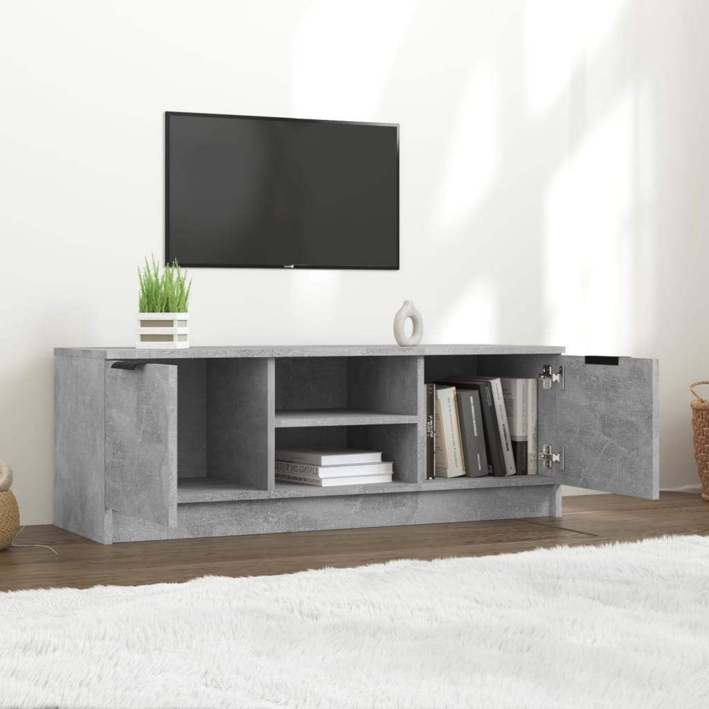 Modern Wooden 40 Inch TV Tele Stand Unit Cabinet With With 2 Doors & Open Shelves