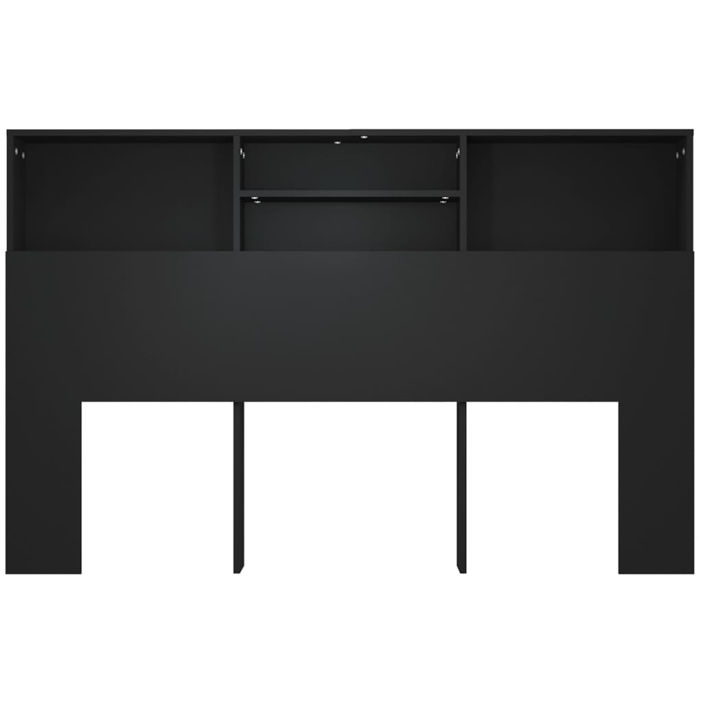 Modern Wooden Queen Size 1.6m Bed Headboard With Open Storage Compartments