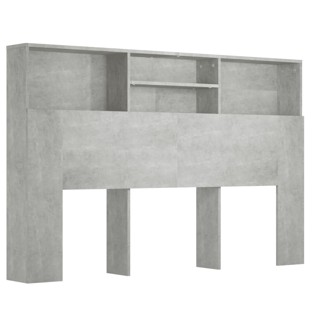 Modern Wooden Queen Size 1.6m Headboard With Open Storage Compartments Wood