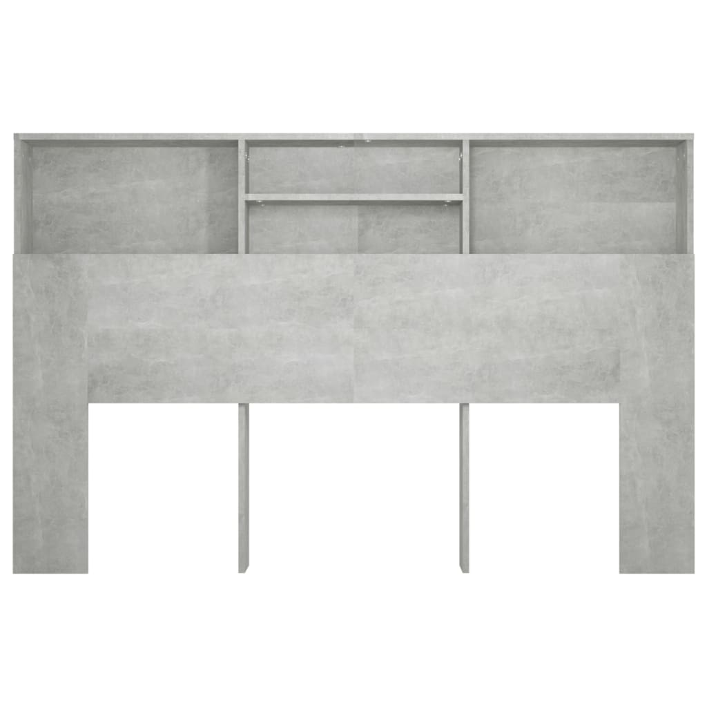 Modern Wooden Queen Size 1.6m Bed Headboard With Open Storage Compartments