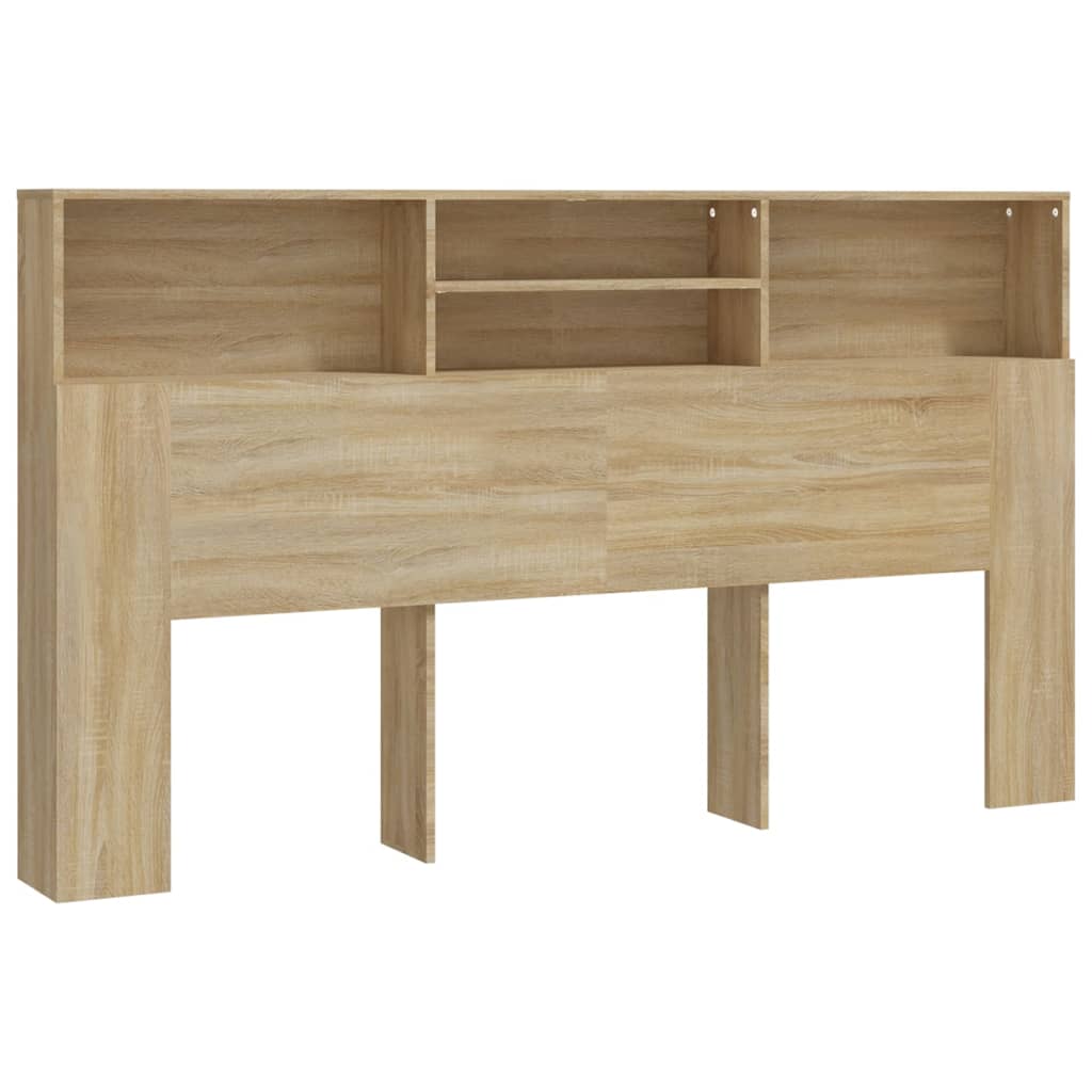 Modern Wooden Super King Size 1.8m Headboard Cabinet With Open Storage Shelves