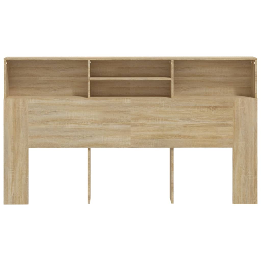 Modern Wooden Super King Size 1.8m Headboard Cabinet With Open Storage Shelves