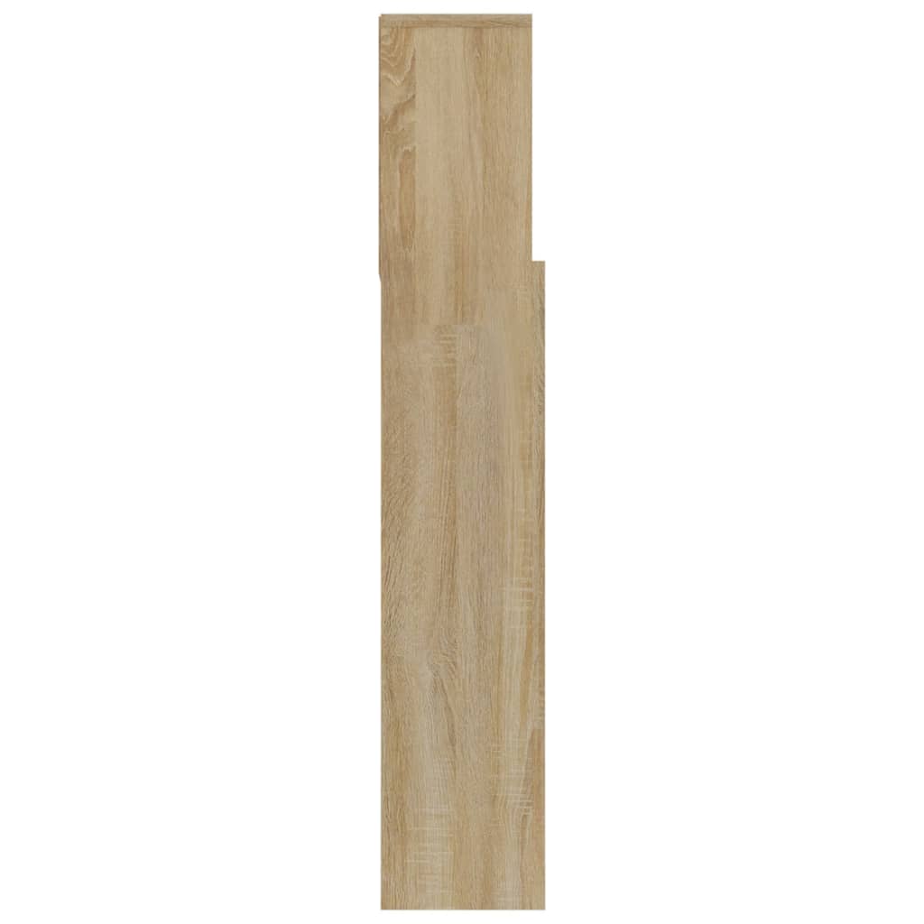 Modern Wooden Super King Size 1.8m Headboard Cabinet With Open Storage Shelves